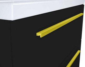 Ручка для шафки Roca Kwadro 60 см алюміній золото A817031557