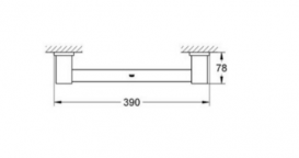 Ручка для ванной Grohe Essentials Cube хром 40514001