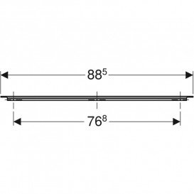 Ручка Geberit iCon для тумбы под умывальник 88,5 см белый матовый 502.361.01.1