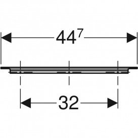 Ручка Geberit iCon для тумбы под умывальник 44,7 см песочно-серый матовый 502.357.JL.1