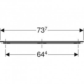 Ручка Geberit iCon для тумби під умивальник 73,7 см пісочно-сірий матовий 502.360.JL.1