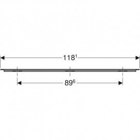 Ручка Geberit iCon для тумбы под умывальник 118,1 см песочно-серый матовый 502.362.JL.1