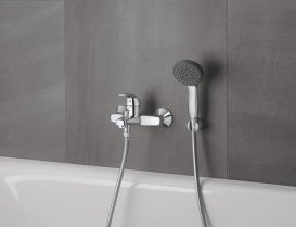Ручний душ на тримачі Grohe Vitalio Start Quickfix 100 2-режимний хром 27950000