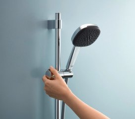 Ручной душ на штанге Grohe QuickFix Vitalio Comfort 110 2-режимный хром 26398001