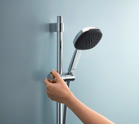 Ручной душ на штанге Grohe QuickFix Vitalio Start 110 2-режимный хром 26955001