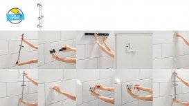 Ручной душ на штанге Grohe QuickFix Vitalio Start 110 2-режимный хром 26955001