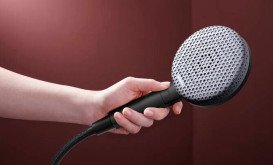 Ручной душ на штанге Hansgrohe Raindance Alive Select S 90 см 3 режима EcoSmart черный матовый 24603670