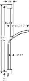 Ручний душ на штанзі Hansgrohe Rainfinity 90 см 3 режими хром 28743000