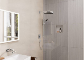 Ручной душ на штанге Hansgrohe Rainfinity 65 см 3 режима хром 28745000