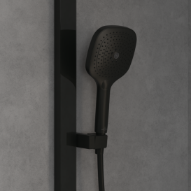 Ручной душ на штанге Villeroy & Boch Infinity Showers матовый черный TVS110002000K5