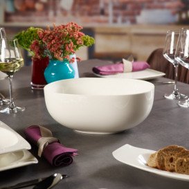 Салатница овальная Villeroy & Boch Urban Nature 25х20 см премиум фарфор белый 10-3452-3170