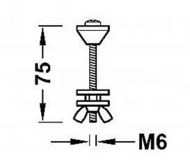 Саморезы для крепления бачка к унитазу Tres 25477008