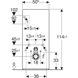 Сантехнічний модуль Geberit Monolith Plus для підвісного унітазу чорне скло/алюміній чорний хром 131.231.SJ.7