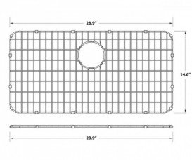 Сітка для мийки донна Kraus нержавіюча сталь BG3117