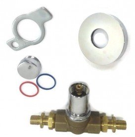 Кульовий кран Tece TECEflex рукоятка 16 х 16 прихованого монтажу латунь хром 751016