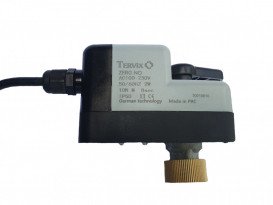 Кульовий клапан Tervix Pro Line ZERG 2-ходовий н/о 3/4'' DN20 із самоповоротним електроприводом латунь 205122