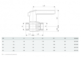 Кульовий кран Viega Easytop 2270.1 DN32хG1½ бронза 587055