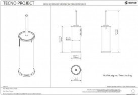 Щетка для унитаза Sonia Tecno Project White настенный нержавеющая сталь белый 175918