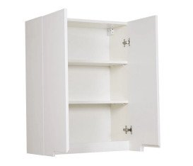 Шафка для ванної підвісної Аквародос Квадро 60х80 см ДСП/МДФ білий АР000001080