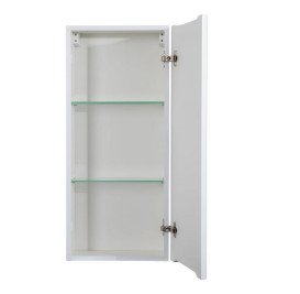 Шкафчик для ванной подвесной Аквародос Акцент 35х80 см ДСП/МДФ белый АР000019839