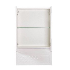 Шафка для ванної підвісної Аквародос Родорс 50х80 см ДСП/МДФ білий АР000001184