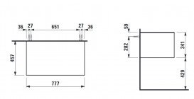 Шкафчик для ванной подвесной Laufen Sonar 80 см МДФ/ДСП титан H4054100340421