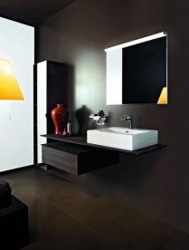 Шафка для ванної підвісної Laufen Space 43,5x51,8x24,9 см HPL темний в'яз H4111011601031