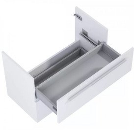 Шафка для ванної Roca Kwadro 80х38,4 см ДСП білий глянцевий A857972806