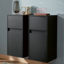 Шкафчик для ванной Villeroy & Boch Antheus 40х40 см петли справа МДФ черный ясень B06701PW