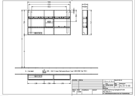 Шкафчик для ванной Villeroy & Boch My View 14+ 130x75 см с подсветкой алюминий/зеркало A4331300