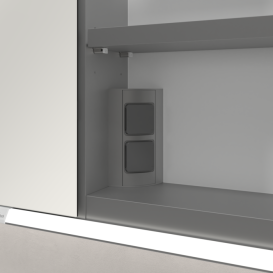 Шафка для ванної Villeroy & Boch My View Now 130x75 см з підсвічуванням алюміній/дзеркало A4551300