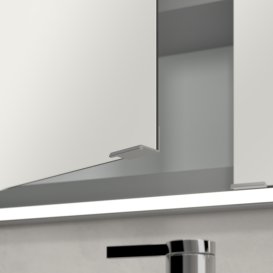 Шафка для ванної Villeroy & Boch My View Now 140x75 см з підсвічуванням алюміній/дзеркало A4561400