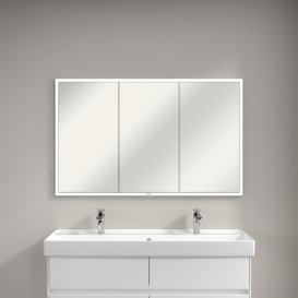 Шафка для ванної Villeroy & Boch My View Now 120x75 см з підсвічуванням алюміній/дзеркало A4561200