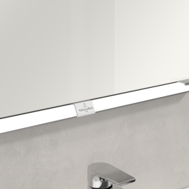 Шкафчик для ванной Villeroy & Boch My View Now 60x75 см с подсветкой алюминий/зеркало A4566L00