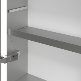 Шкафчик для ванной Villeroy & Boch My View Now 140x75 см с подсветкой алюминий/зеркало A4571400