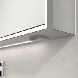 Шкафчик для ванной Villeroy & Boch My View Now 100x75 см с подсветкой алюминий/зеркало A4571000