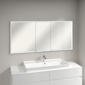 Шафка для ванної Villeroy & Boch My View Now 160x75 см з підсвічуванням алюміній/дзеркало A4581600