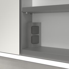 Шафка для ванної Villeroy & Boch My View Now 160x75 см з підсвічуванням алюміній/дзеркало A4581600