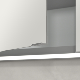 Шафка для ванної Villeroy & Boch My View Now 160x75 см з підсвічуванням алюміній/дзеркало A4581600