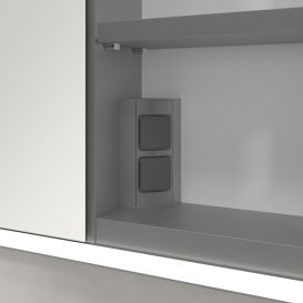 Шафка для ванної Villeroy & Boch My View Now 120x75 см з підсвічуванням алюміній/дзеркало A4581200