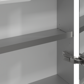 Шафка для ванної Villeroy & Boch My View Now 60x75 см з підсвічуванням алюміній/дзеркало A4586R00