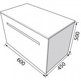 Шкафчик для ванны подвесной Radaway Laura 60 ДСП/МДФ белый глянец M11060-01-01