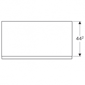 Шкафчик напольный Geberit iCon 89х47.2 см с одним выдвижным ящиком ДСП платиновый/высокоглянцевое покрытие 840092000