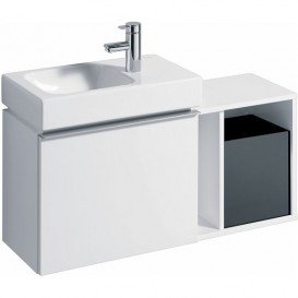 Шафка підвісна Geberit iCon 37х40 см з багатофункціональним ящиком ДСП/оргскло білий/високоглянцеве покриття 840237000