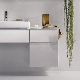 Шафка підвісна Geberit iCon 45х60 см з двома висувними ящиками ДСП білий/високоглянцеве покриття 840045000