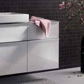 Шафка підвісна Geberit iCon 45х60 см з двома висувними ящиками ДСП білий/високоглянцеве покриття 840045000