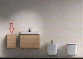 Шафка підвісна Jika Cubito однокамерний петлі справа дуб H43J4201205191