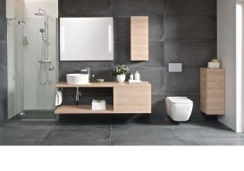 Шкафчик подвесной Jika Cubito однодверный петли слева дуб H43J4211105191