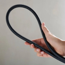 Шланг для душу Hansgrohe Designflex 175 см текстильний чорний матовий хром 28240340