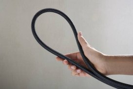 Шланг для душа Hansgrohe Designflex текстильный 160 см шлифованный черный хром 28260340